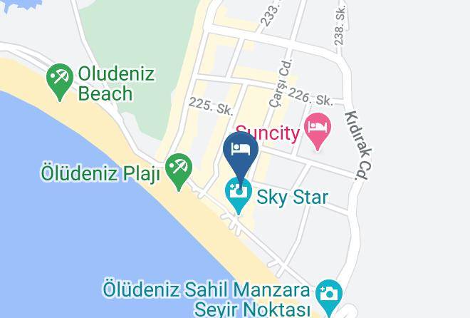 Fethiye - Tonoz Beach Hotel Maps