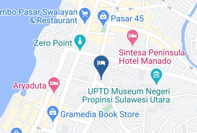 Top Hotel Manado Map