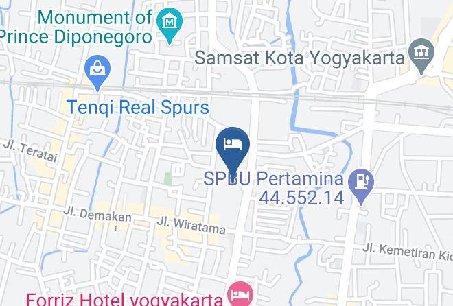 Kota Yogyakarta - Top Malioboro Hotel Jogja Maps