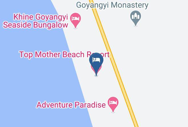 Top Mother Beach Resort Map - Ayeyarwady - Pathein