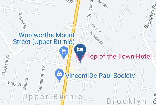 Top Of The Town Hotel Motel Map