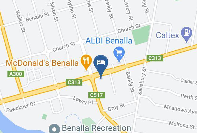 Benalla - Top Of The Town Motel Maps
