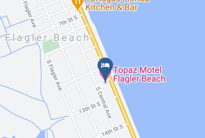 Topaz Motel Flagler Beach Map