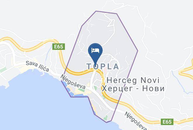 Herceg Novi - Topla Herceg Novi Crna Gora Maps