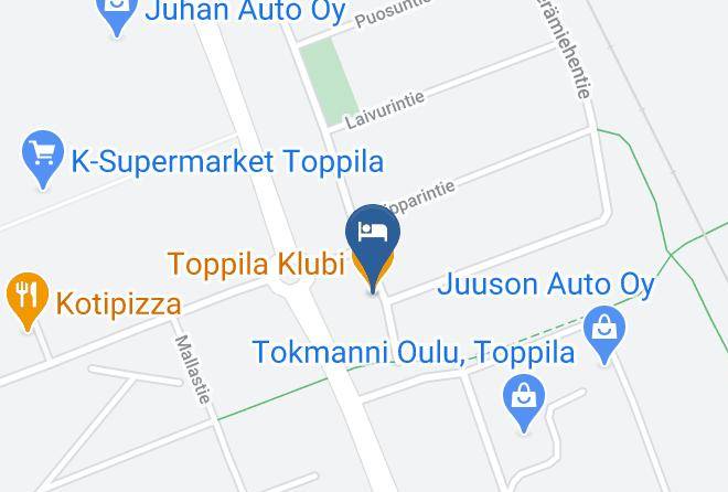 Oulu - Toppila Klubi Bakkari Maps