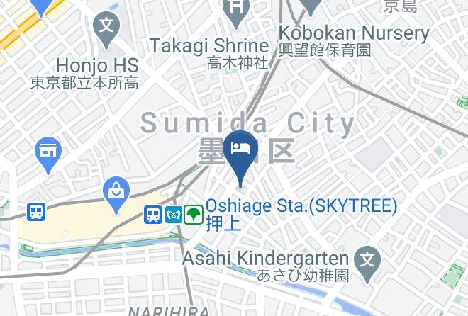 Sumida Ward - Tora Hotel Skytree Maps