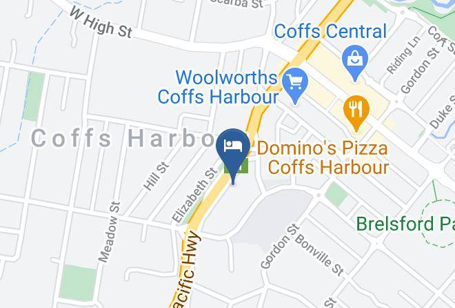 Coffs Harbour - Toreador Motel Maps