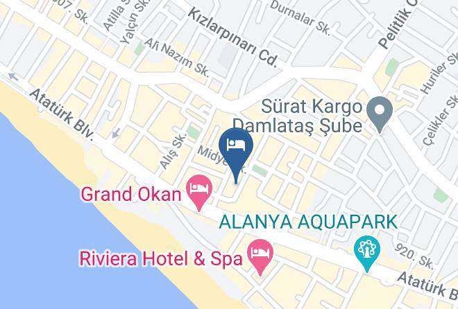 Alanya - Toros Pansiyon Maps