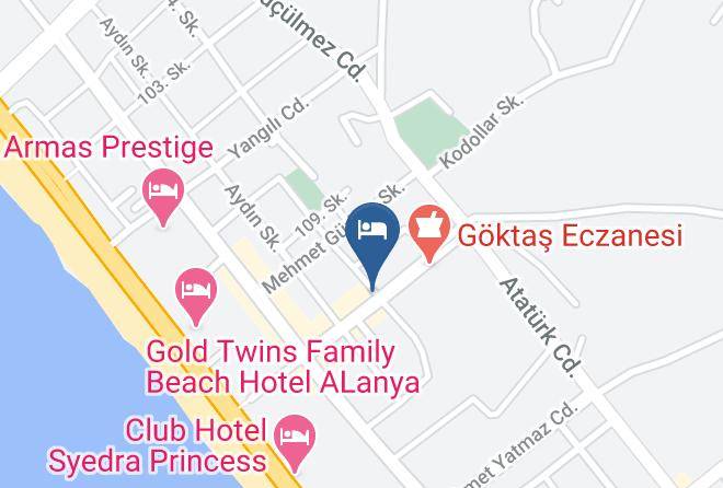 Alanya - Toros Restaurant Maps