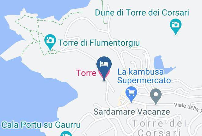 Province Of South Sardinia - Torre Hotel Maps
