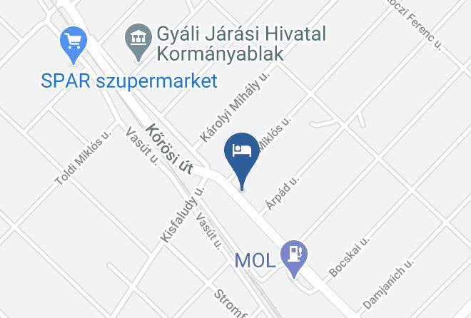 Gyal - Toscan Caffe Panzio Kavezo Szallas Maps