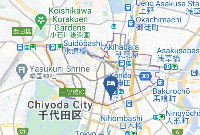Chiyoda Ward - Tosei Hotel Cocone Maps