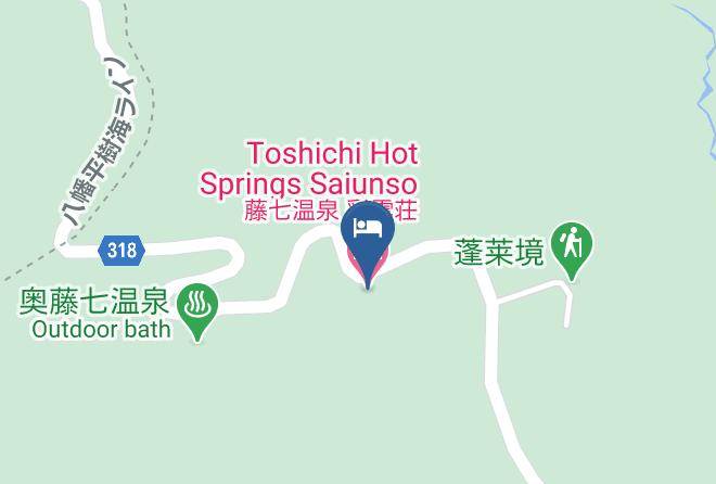 Hachimantai City - Toshichi Hot Springs Saiunso Maps