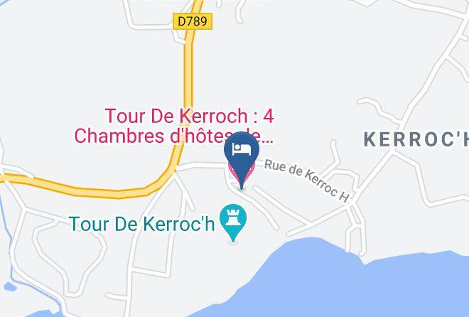 Cotes D Armor - Tour De Kerroch 4 Chambres D'hotes De Caractere Maps