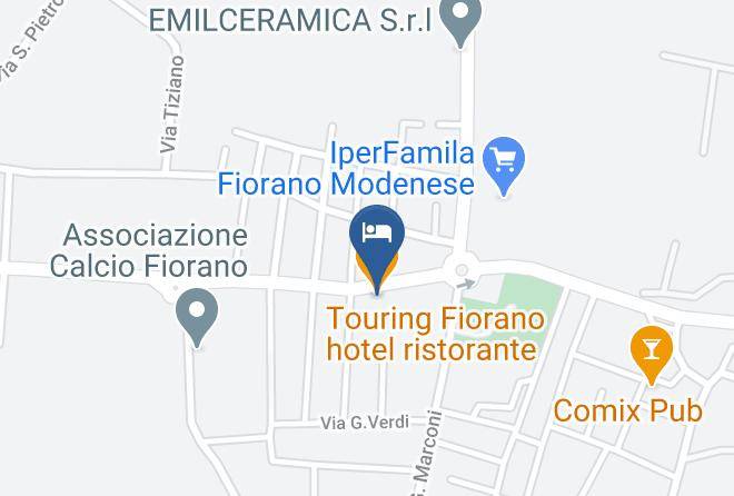 Modena - Touring Fiorano Hotel Ristorante Maps