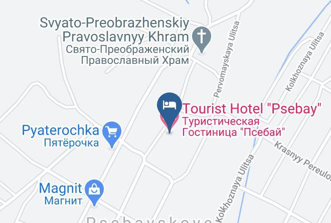 Mostovsky District - Tourist Hotel Psebay Maps