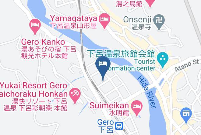 Gero City - Tourist Hotel Yumoto Museum Maps