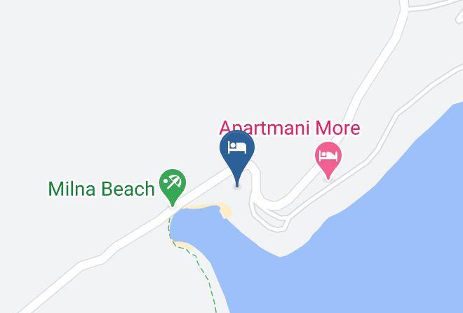 Tourist Resort Milna Vis Map