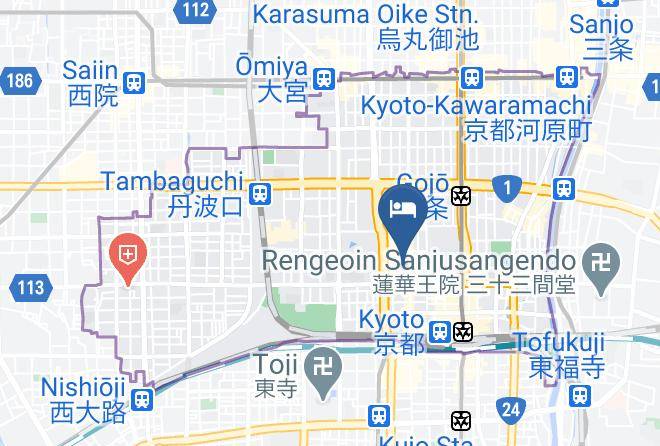 Kyoto City Shimogyo Ward - Towa Machiya Suite Maps