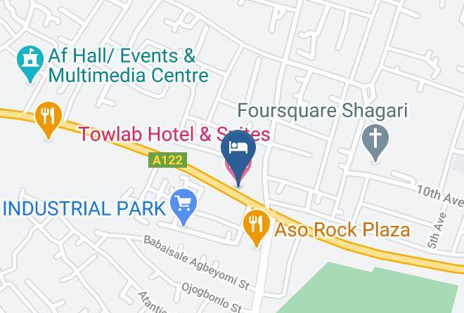 Akure - Towlab Hotel & Suites Maps