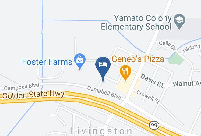 Merced - Town & Country Motel Maps