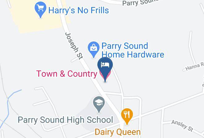 Parry Sound - Town & Country Motel Maps