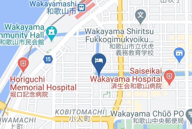 Wakayama City - Town Hotel Marunouchi Maps
