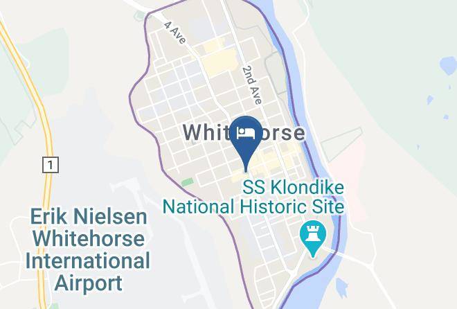 Downtown Whitehorse - Town & Mountain Hotel Maps