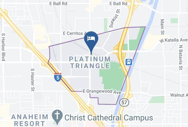 Orange - Towneplace Suites By Marriott Anaheim Maingate Near Angel Stadium Maps
