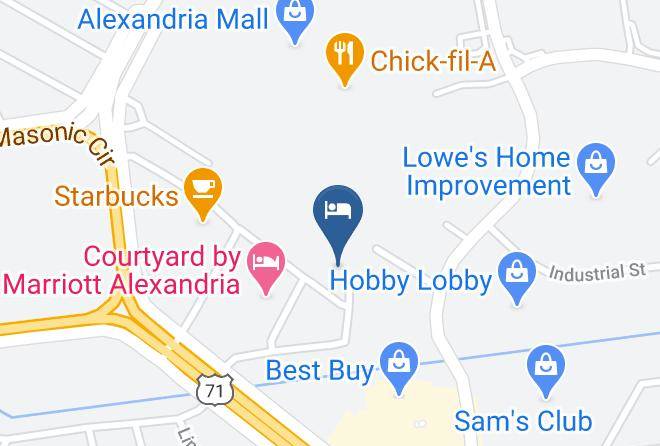 Towneplace Suites By Marriott Alexandria Map