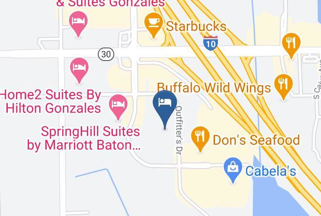Ascension Par - Towneplace Suites By Marriott Baton Rouge Gonzales Maps