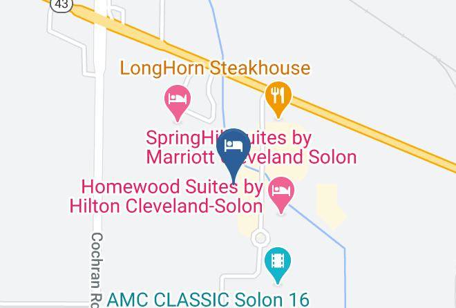 Cuyahoga - Towneplace Suites By Marriott Cleveland Solon Maps