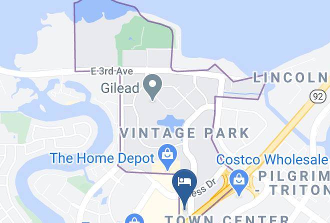 Towneplace Suites By Marriott San Mateo Foster City Map