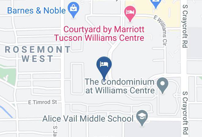 Towneplace Suites By Marriott Tucson Williams Centre Map