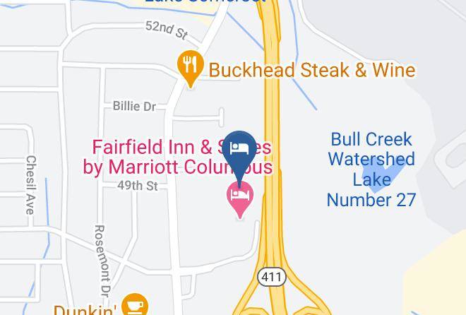 Muscogee - Towneplace Suites By Marriott Columbus Maps