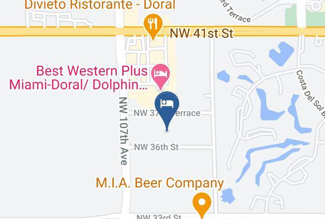 Towneplace Suites By Marriott Miami Airport West Doral Area Map
