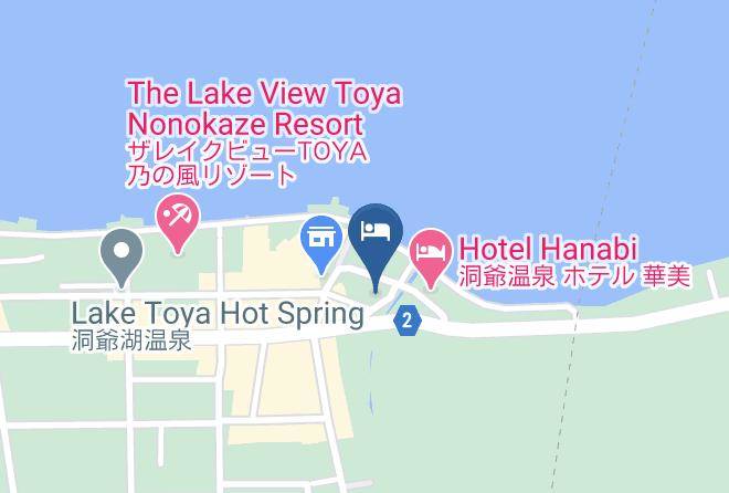 Toyako Townabuta District - Toya Gokiraku Tei Maps