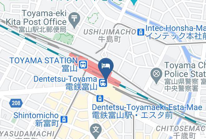 Toyama City - Toyama Chitetsu Hotel Maps