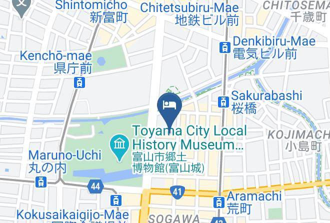 Toyama City - Toyama Daiichi Hotel Maps