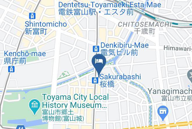 Toyama City - Toyama Manten Hotel Maps