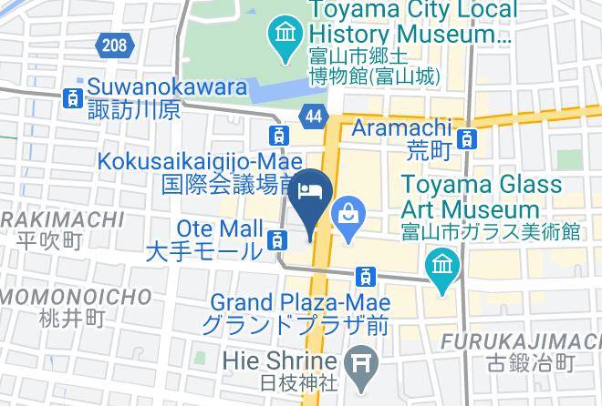 Toyama City - Toyama Onyado Nono Maps