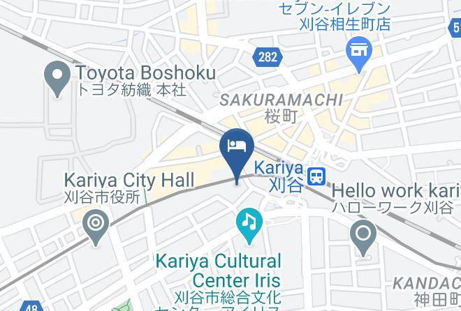 Kariya City - Toyo Inn Kariya Maps