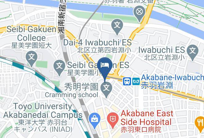 Toyoko Inn Tokyo Akabane Eki Higashi Guchi Ichiban Gai Map