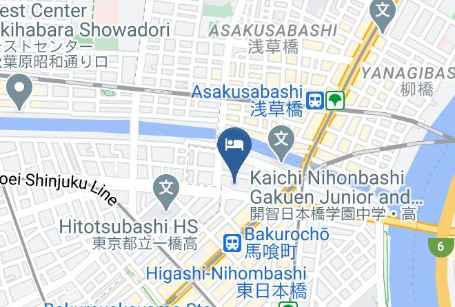 Chuo Ward - Toyoko Inn Akihabara Kanda Maps