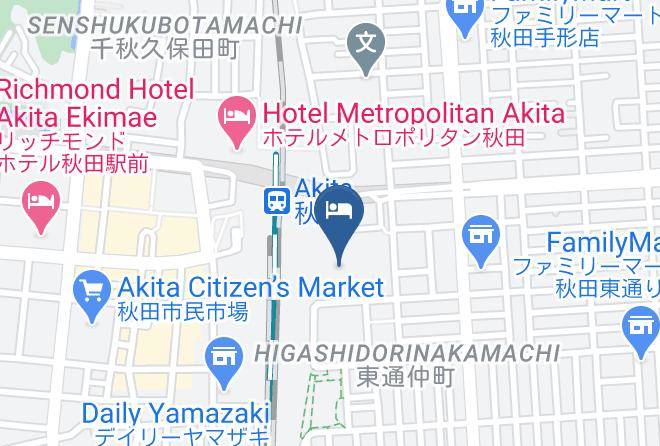 Akita City - Toyoko Inn Akita Eki Higashi Guchi Maps