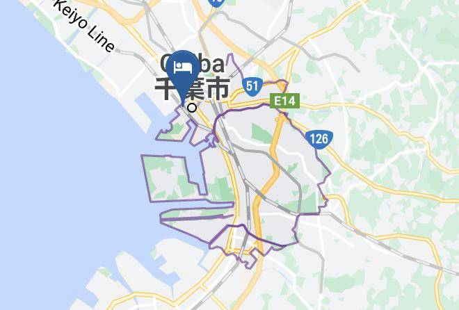 Chiba City Chuo Ward - Toyoko Inn Chiba Minato Station Maps
