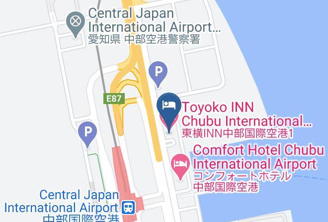 Tokoname City - Toyoko Inn Chubu International Airport Main Building Orange Side Maps