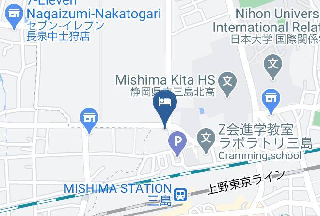 Mishima City - Toyoko Inn Fujisan Mishima Eki Maps