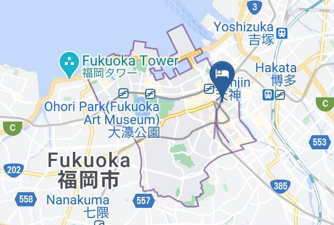 Toyoko Inn Fukuoka Tenjin Map - Fukuoka Pref - Fukuoka City Chuo Ward