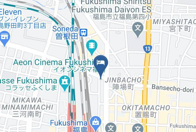 Fukushima City - Toyoko Inn Fukushima Station East Exit 2 Maps
